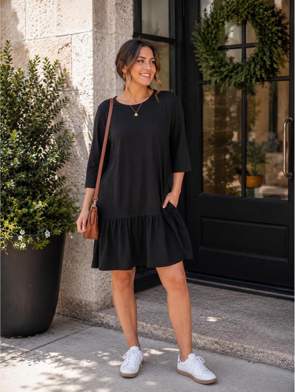 Le-La-Lo Lined Dress w/ Pockets